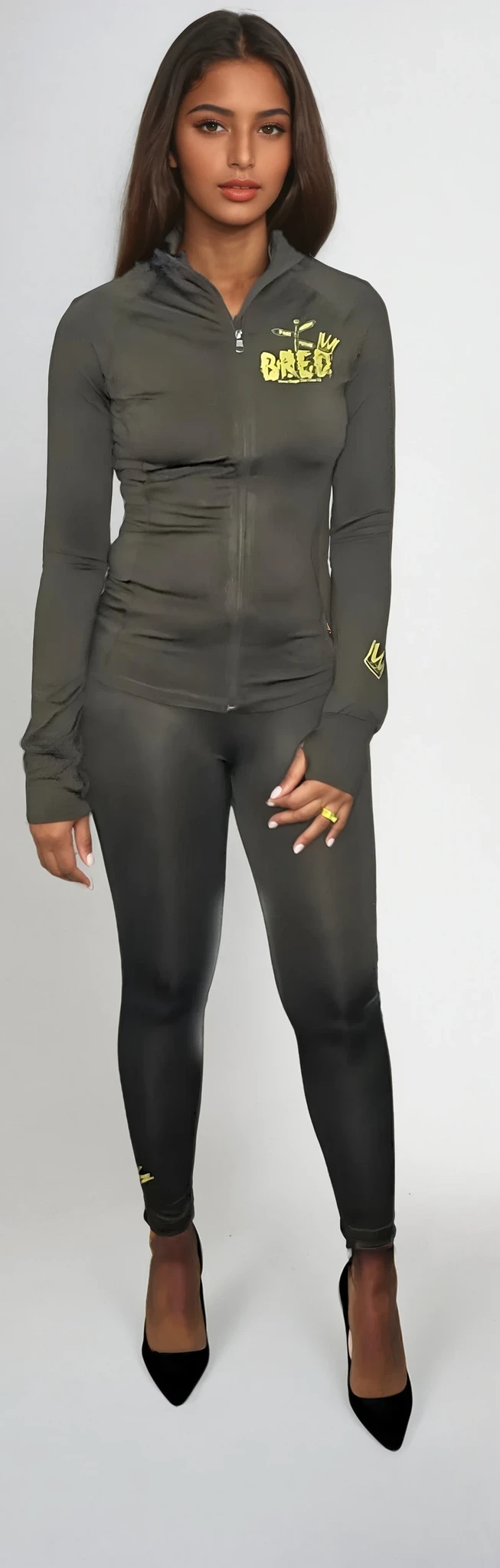 Bred Leggings and Jacket set